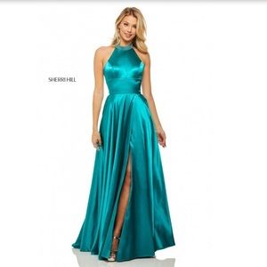 Size 6 satin Sherri hill